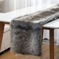 Faux Fur Christmas Table Runner Plush Holiday Decor for Dining & Home