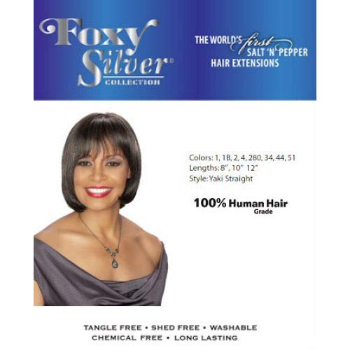 FOXY SALON WEAVE - STRAIGHT08 (Foxy Silver - Weave) - Human Hair Weave in 51