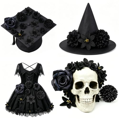 Fake Flower Heads Set - 50pcs Artificial Silk Flowers for DIY Decor