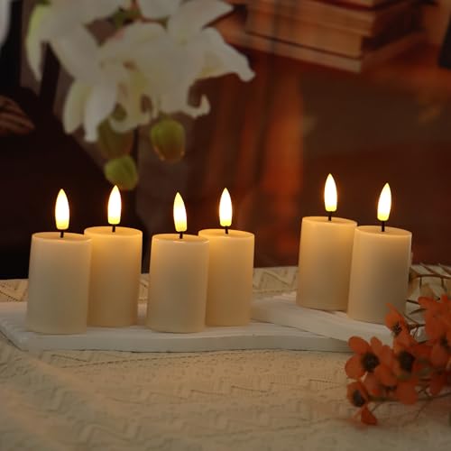6 Pack Flameless LED Votive Candles with Remote Waterproof Safe Home Decor