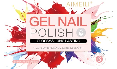 Mood Changing Gel Nail Polish Set 6 x 10ml - Chameleon Effect - Variation of THIS listing