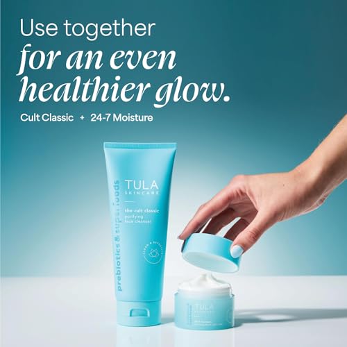 TULA Skin Care The Cult Classic Purifying Face Cleanser - Gentle and Effective Face Wash, Makeup Remover, Nourishing and Hydrating, 4.2 oz.