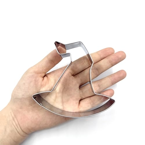 Halloween Witch Hat Cookie Cutter 3.78 Inch Food Safe Stainless Steel