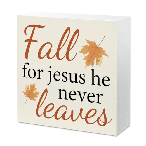 Fall Leaves Wooden Decor Box for Autumn Home & Holiday Gifts