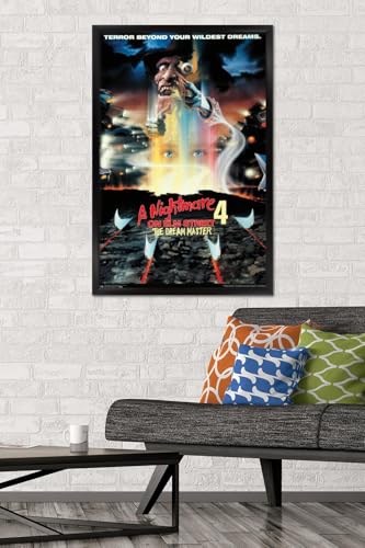 Nightmare on Elm Street 4 Dream Master Wall Poster - Framed 22.4 x 34 Inches