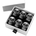 Skull Refrigerator Magnets - 6 Pcs Black Stainless Steel Cute & Cool Kitchen Decor