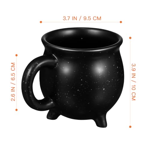 Halloween Cauldron Mug - Ceramic Coffee Cup for Party Decor & Hot Beverages