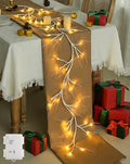 6FT Battery-Operated Birch Garland with 48 LED Lights for Fireplace Decor