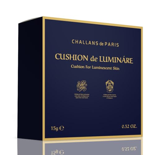 [CHALLANS de PARIS] CUSHION de LUMINÁRE EX – 23 Medium Beige | Radiant Glow Cushion Foundation, Full Coverage, Long-Lasting Wear, Premium Formula, Smooth & Luminous Finish, 0.53 oz