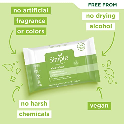 Gentle Makeup Remover Wipes for Sensitive Skin – 25 Count