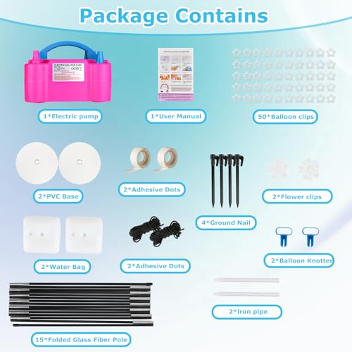 Balloon Arch Kit with Electric Pump Party Decorations for Weddings & Events
