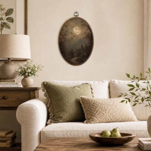 Halloween Fall Landscape Canvas Wall Art - Color 05, 8.6x11.4 Inches