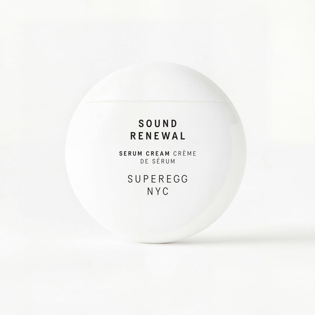SUPEREGG Sound Renewal Serum Cream - Nourishing Formula with Panthenol & EGCG for Luminous Skin | 60 ML / 2 FL OZ