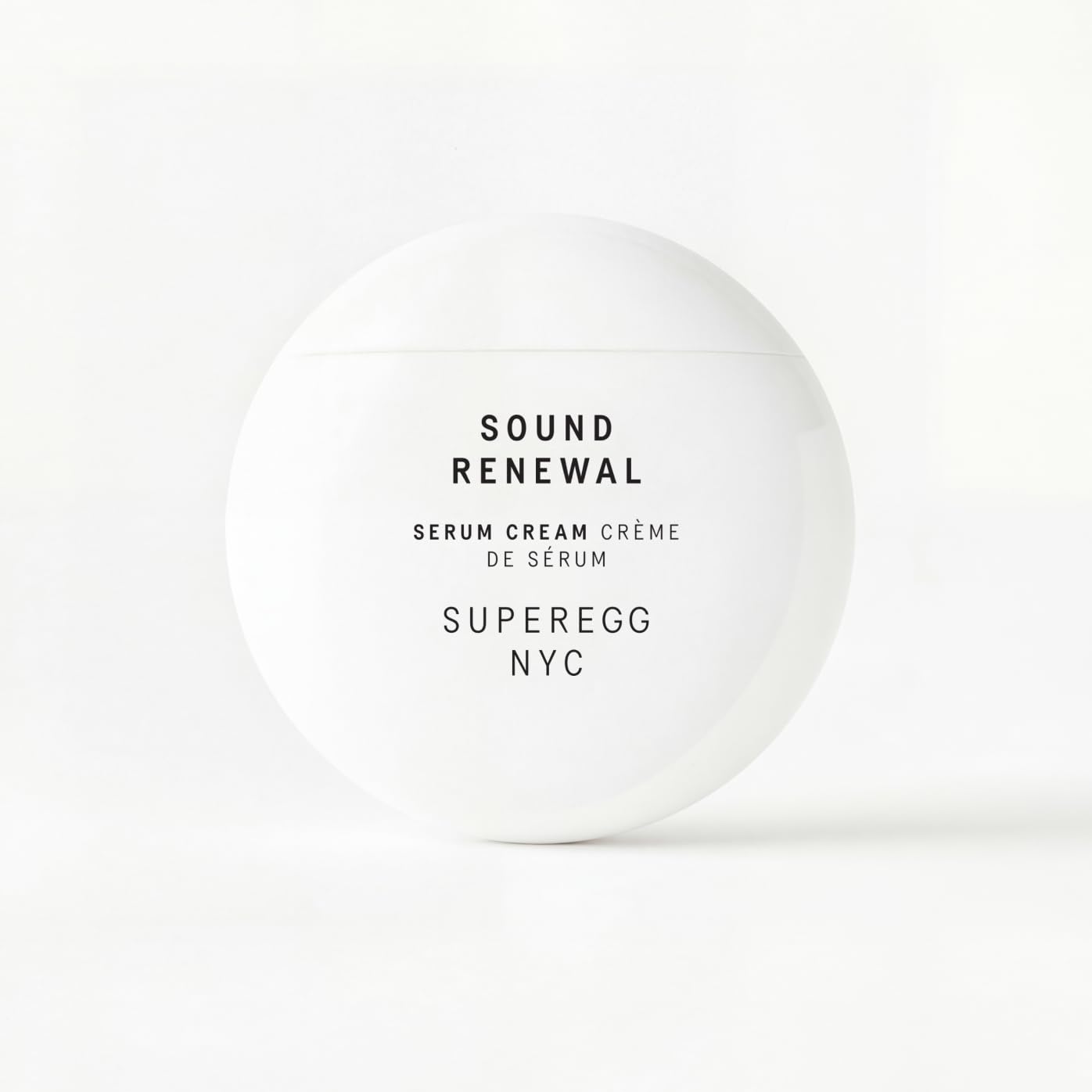 SUPEREGG Sound Renewal Serum Cream - Nourishing Formula with Panthenol & EGCG for Luminous Skin | 60 ML / 2 FL OZ