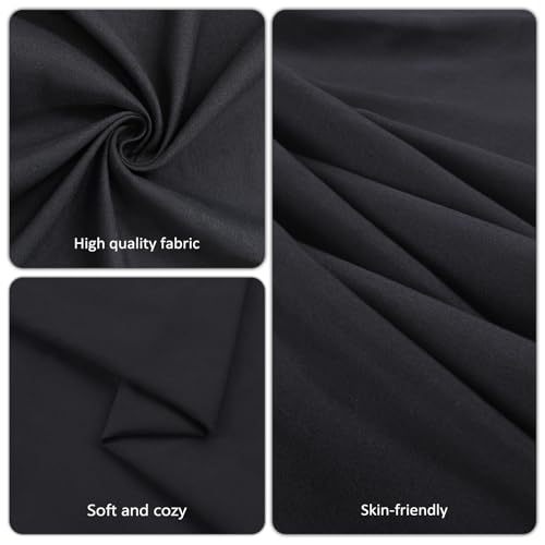 Black 70x70 Inch Square Tablecloth - 8 Pack, Reusable Polyester, Elegant Dining