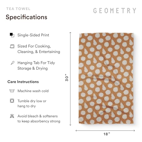 Kitchen Towels Microfiber Dish Cloths - Quick Dry & Absorbent, Pumpkin Patch, 18x30 Inches - 1 Piece