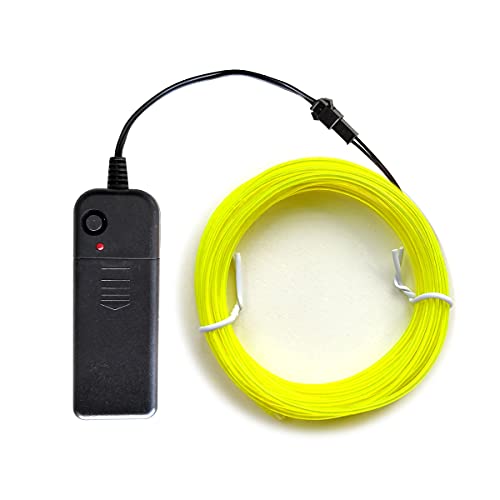 3 M Fluorescent Green EL Wire with Controller Waterproof Flexible Light Strip - DIY Costume & Party Decor