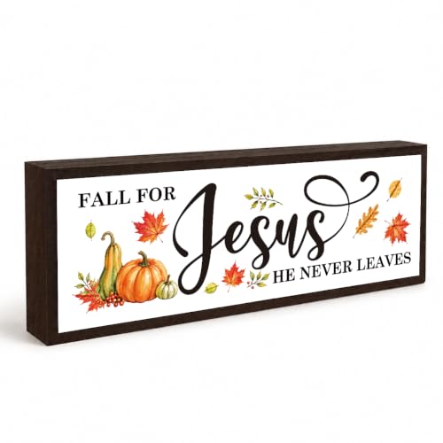 Fall Wooden Sign Faith Decor Pumpkin Harvest Halloween - Fall 10