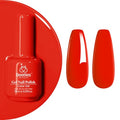Beetles Red Gel Nail Polish 15ML - Creme Red Soak Off UV for Fall Nail Art DIY (Variation: C - Creme Red | Red)