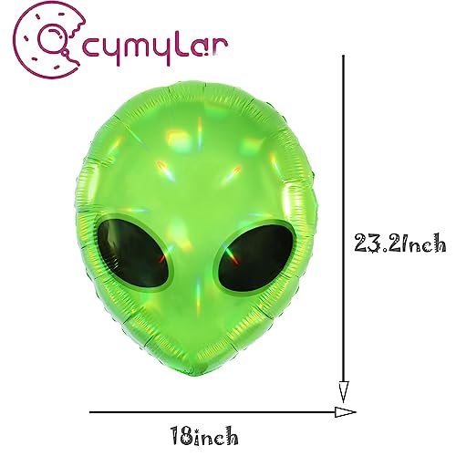 Green Alien Balloons for Space Party Decorations - UFO & Sci-Fi Theme