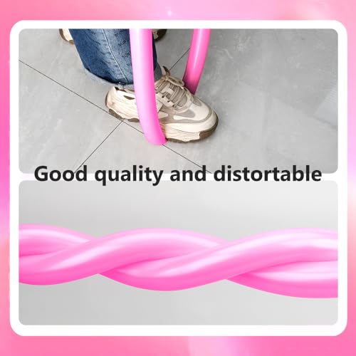Pink Balloons Bulk Pack of 100 - 12 Inch Long Party Balloons for Decorations & DIY Shapes - Pink Variant