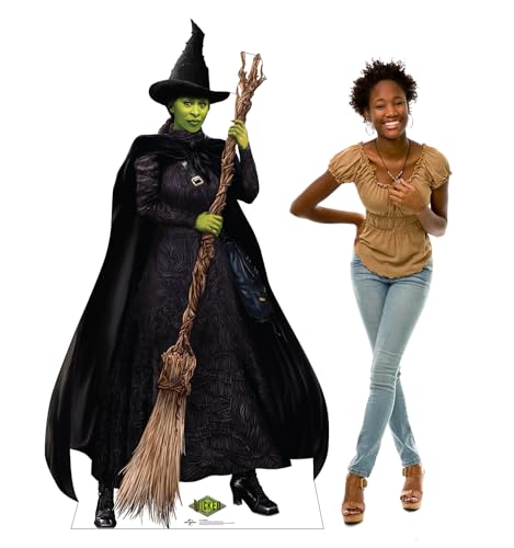 Elphaba Cardboard Cutout - Wicked Themed Life-Size Standee, 70 Inches