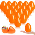 Orange Plastic Halloween Eggs Pack of 24 - Fillable Party Favors