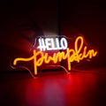 Hello Pumpkin Neon Light Sign Fall LED Wall Decor with Orange Glow - Variation of THIS listing