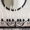 8 Pack Halloween Ghost Taper Candles - Indoor Decorations Set