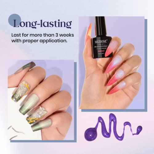 Pearl Color Changing Gel Nail Polish - Mood & Shell Thread Effect - B-Pearl Variation