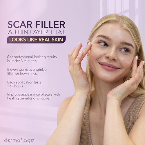 Dermaflage 4-Pack Scar Filler Applicator Bronze Dark for Scar Removal