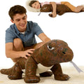 Komodo Dragon Plush Pillow - Realistic 32" Stuffed Animal Toy for Kids - Cool Monitor Variation