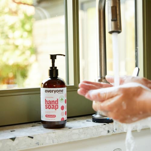 Everyone Liquid Hand Soap - Ruby Grapefruit, Plant-Based Cleanser, 12.75 Fl Oz