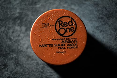 Matte Hair Wax with Argan Oil - Strong Hold, No Shine, Natural Finish, 150ml