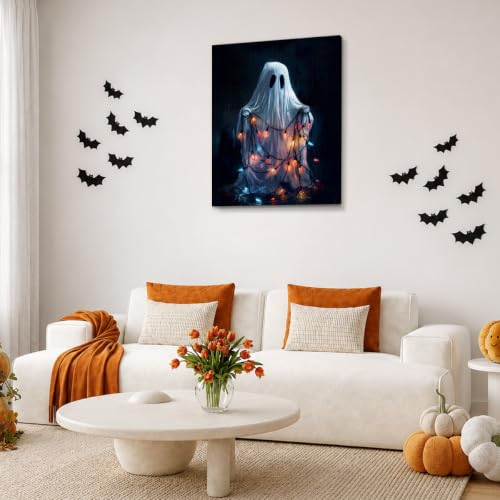 Ghost Wall Art Halloween Decor 8x10 Gothic Ghost Glowing Wall Hanging - Variation: Ghost-18