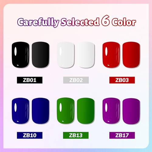 OpenLive 6-Color Nail Polish Set - 10ml Long Lasting & Quick Dry - Variation 02