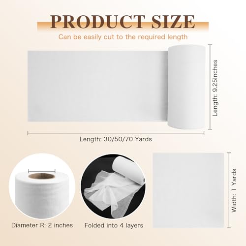 Cheesecloth Roll Grade 40 - 50 Yards White Bleached for Cooking & Straining - Wedding & Halloween Decor