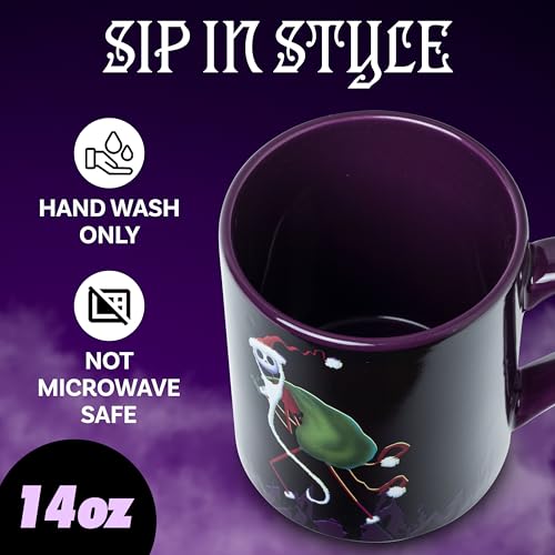 Nightmare Before Christmas Heat Reveal Mug - 14oz - Santa Jack Variation