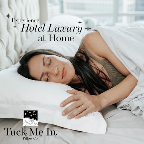 Queen Down Alternative Pillows Set of 2 - Hypoallergenic, Breathable, Gusseted Comfort