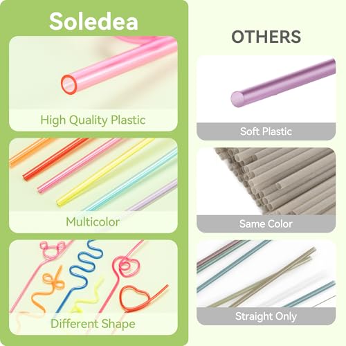 Pink Spiral Reusable Crazy Drinking Straws - 12 Pack Party Supplies