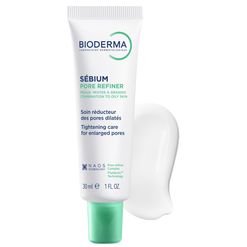 Bioderma Sébium Pore Refiner Cream - Pore Minimizer & Makeup Primer for Oily, Acne-Prone Skin