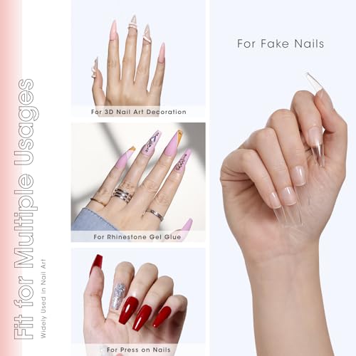 15g Solid Nail Glue Gel for Press-On Nails - Repositionable & Strong Adhesive (Variation: 1pcs - 15g/pc solid glue gel)