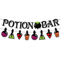 Halloween Party Decorations Potion Bar Glitter Banner - Spooky Halloween Decor