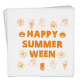 Summerween Ghost Party Napkins 50-Pack - 5x5 Inch Halloween Decorations