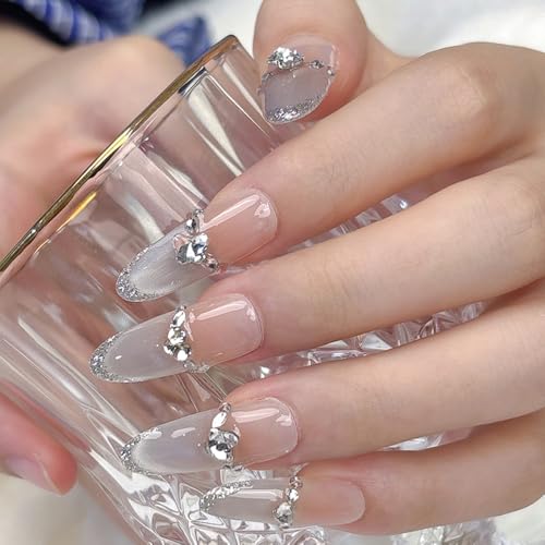Silver Nail Rhinestones Charms Set - 2000 Small Flatback Crystals for Nail Art & DIY Decorations