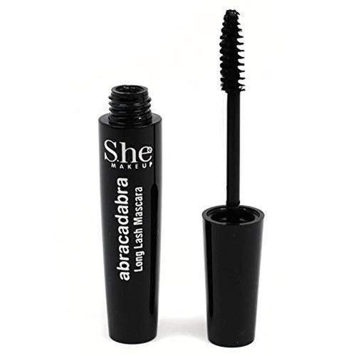 S.he Makeup Abracadabra Long Lash Mascara - Volumizing Formula for Dramatic Length | Black