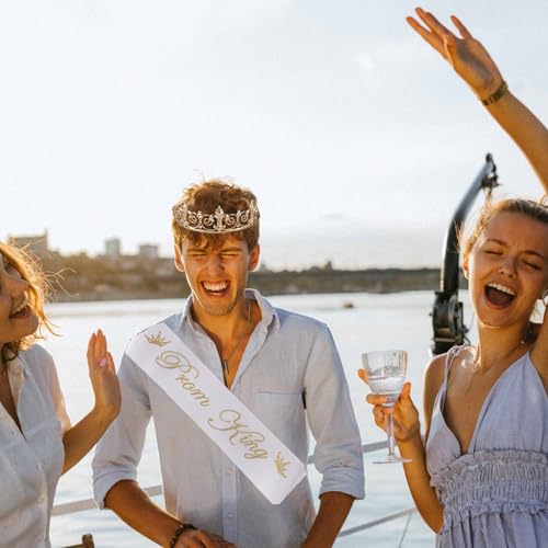 Prom Queen & King Sash Set - Elegant Satin Decorations for Prom & Homecoming