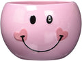 Pink Happy Face Candy Dish and Planter with Heart - Ceramic Decor