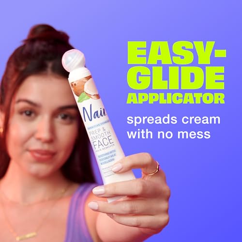 Nair Prep & Smooth Face Hair Removal Cream - Sensitive Skin, 1.76 Fl Oz