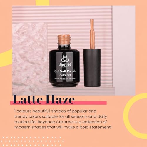 Dark Brown Gel Nail Polish - Latte Haze, 15ML - Creme Brown Variation